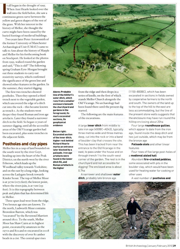 British Archaeology, 2010: Mellor - a hillfort in the garden